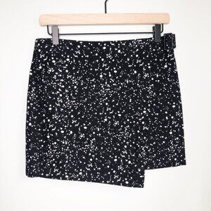 Kate Spade Mod Mini Skirt Corduroy Wrap Micro Polkadot Print 60s 70s Inspired